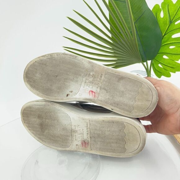 GREATS Womens Brooklyn Sneaker Size 8.5 Gray Quilted Leather Slip on Loafer Shoe - Picture 13 of 15